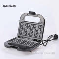 750W Logo personnalisé Plaque de forme Waffle Maker Machine Cookie Maker